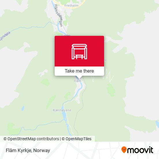 Flåm Kyrkje map