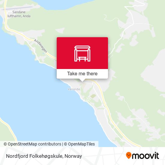 Nordfjord Folkehøgskule map