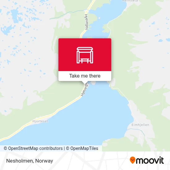 Nesholmen map