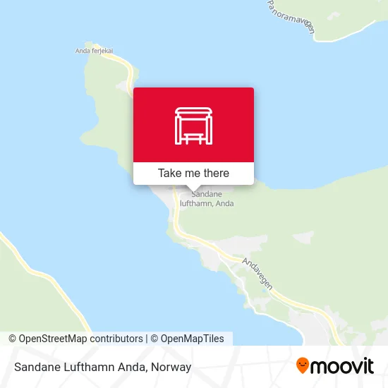 Sandane Lufthamn Anda map