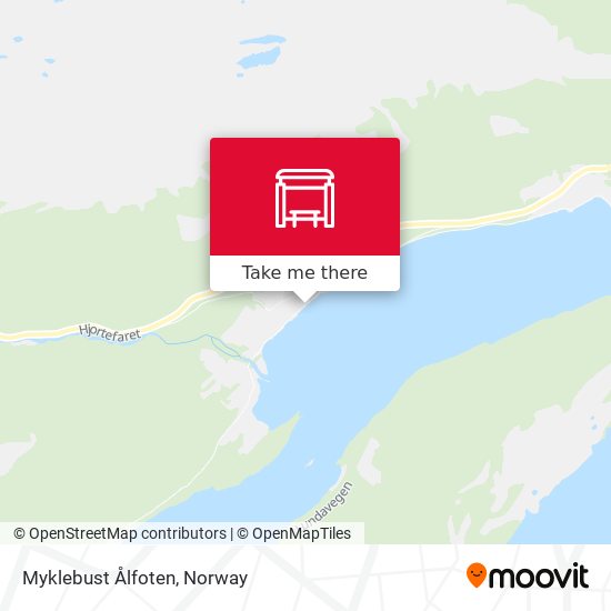 Myklebust Ålfoten map