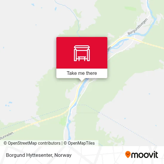 Borgund Hyttesenter map