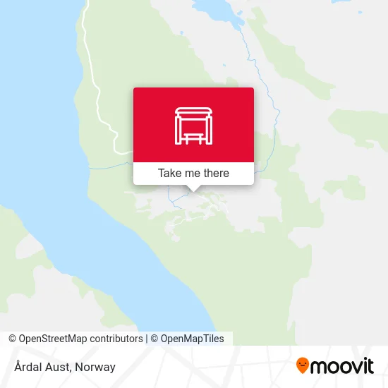 Årdal Aust map