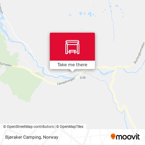 Bjøraker Camping map