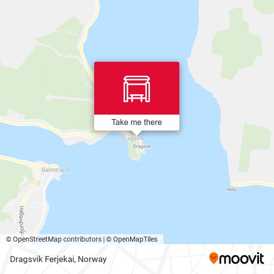 Dragsvik Ferjekai map