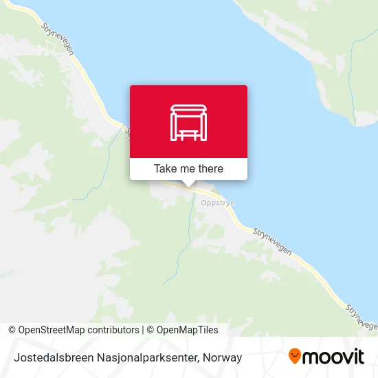 Jostedalsbreen Nasjonalparksenter map