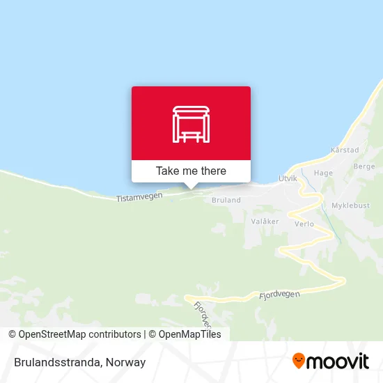 Brulandsstranda map