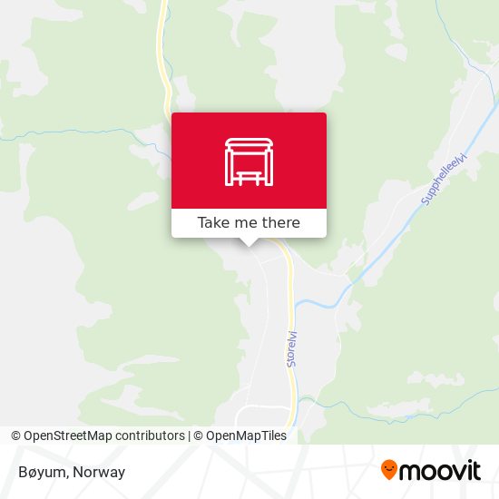 Bøyum map