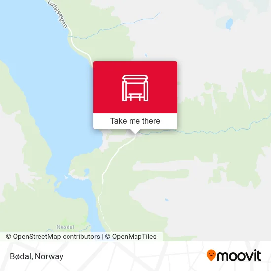 Bødal map