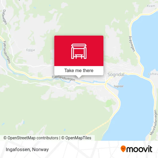 Ingafossen map