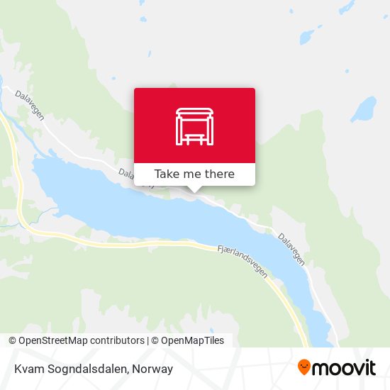 Kvam Sogndalsdalen map