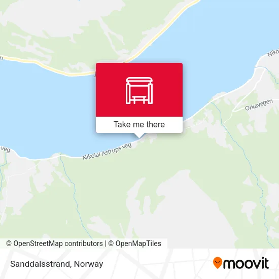 Sanddalsstrand map