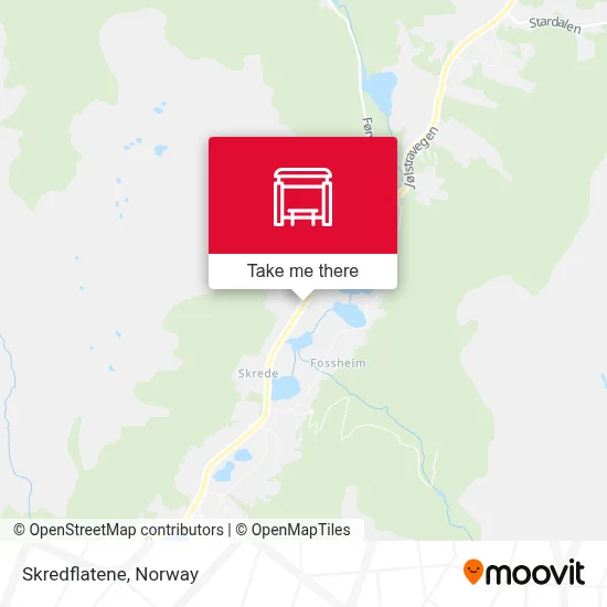 Skredflatene map