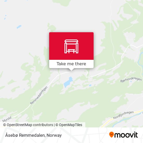 Åsebø Remmedalen map