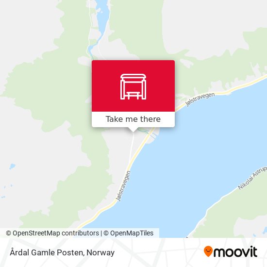 Årdal Gamle Posten map