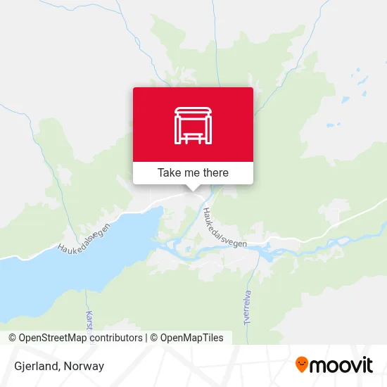 Gjerland map