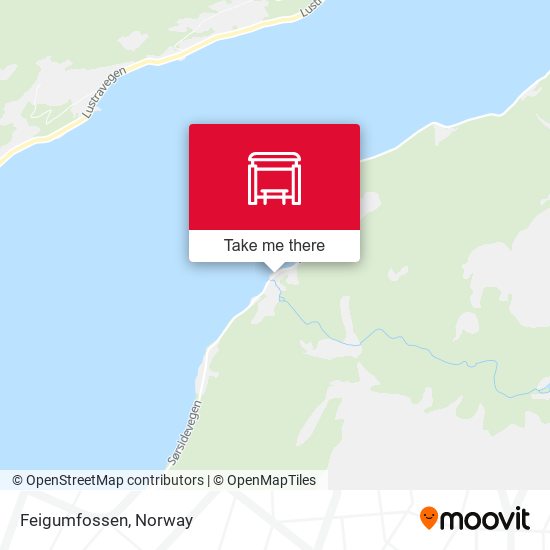 Feigumfossen map