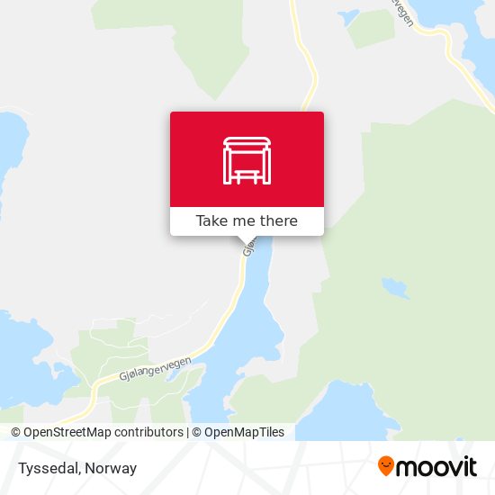 Tyssedal map