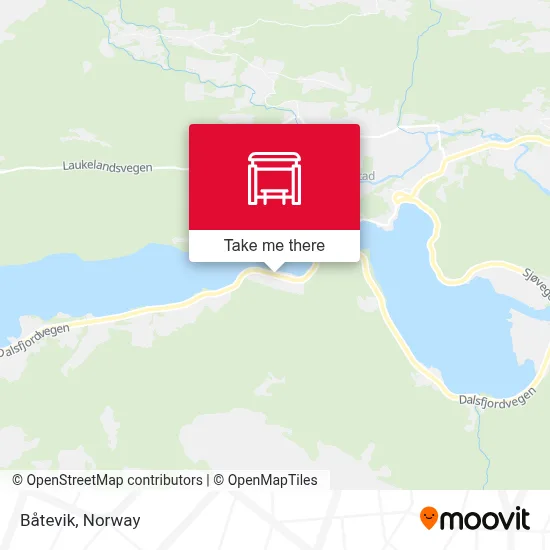 Båtevik map