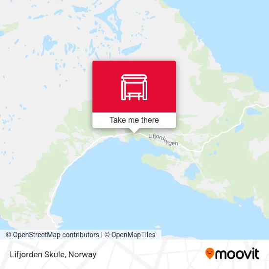 Lifjorden Skule map