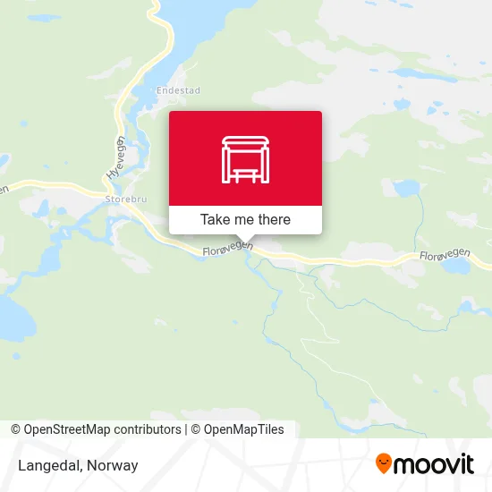 Langedal map