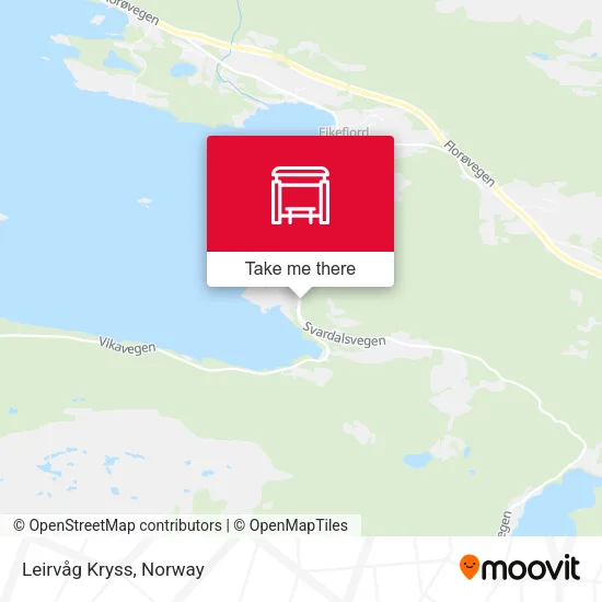 Leirvåg Kryss map