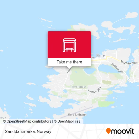 Sanddalsmarka map
