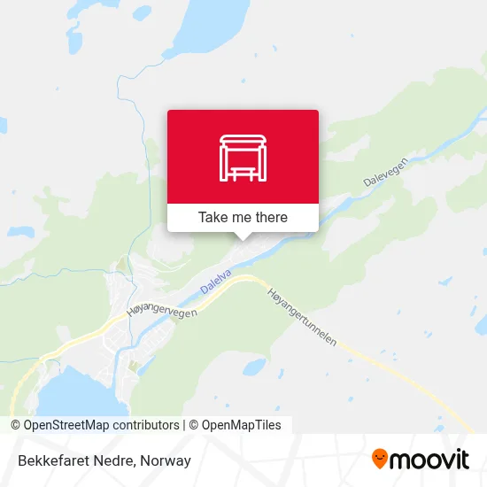 Bekkefaret Nedre map