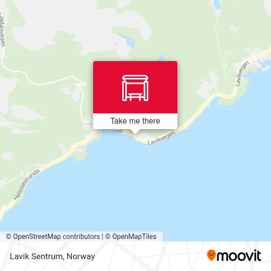 Lavik Sentrum map
