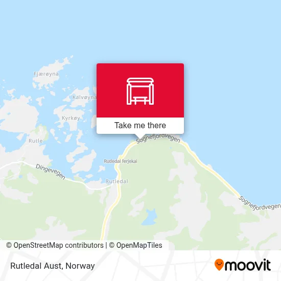 Rutledal Aust map