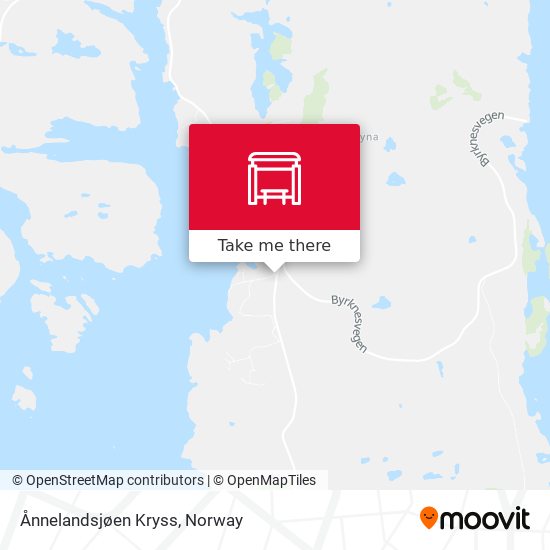Ånnelandsjøen Kryss map