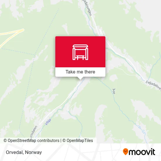 Orvedal map