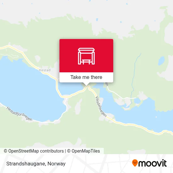 Strandshaugane map
