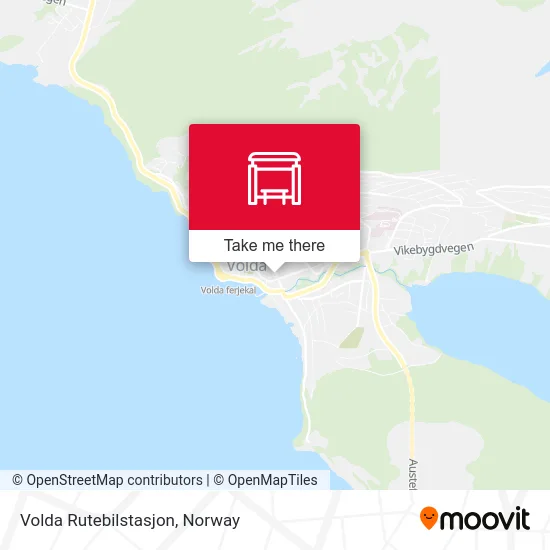 Volda Rutebilstasjon map