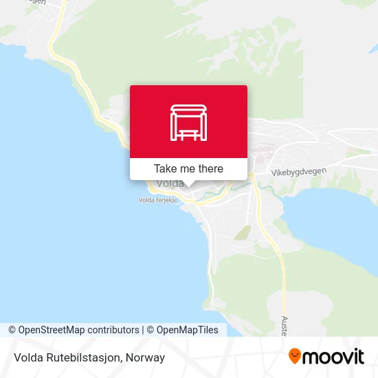 Volda Rutebilstasjon map