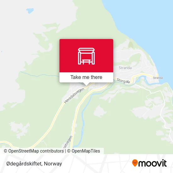 Ødegårdskiftet map