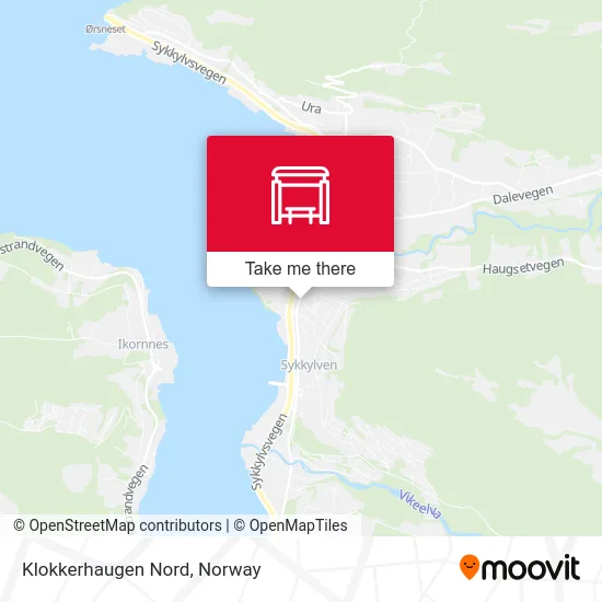 Klokkerhaugen Nord map