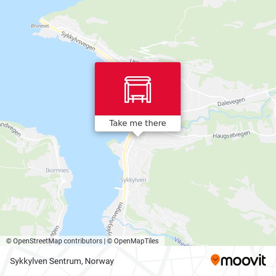 Sykkylven Sentrum map