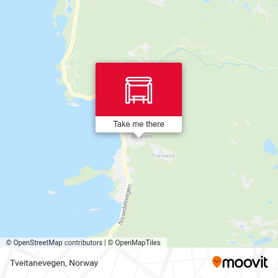 Tveitanevegen map