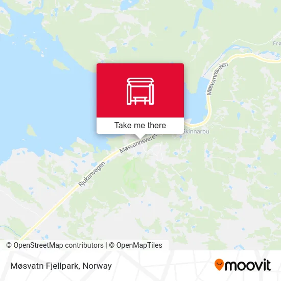 Møsvatn Fjellpark map