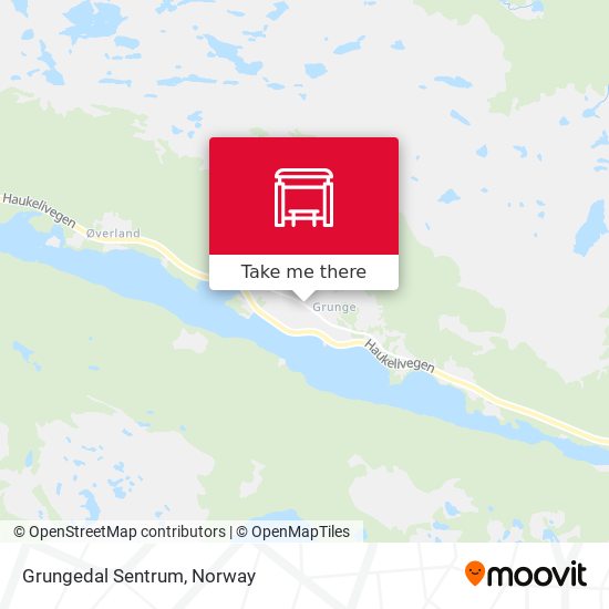 Grungedal Sentrum map