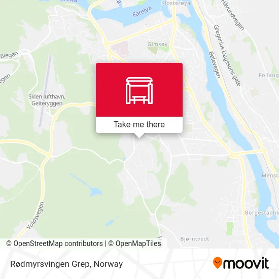 Rødmyrsvingen Grep map