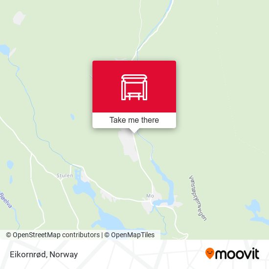 Eikornrød map