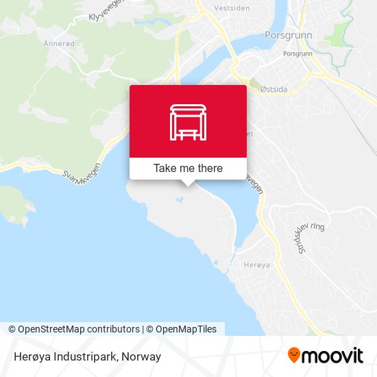 Herøya Industripark map