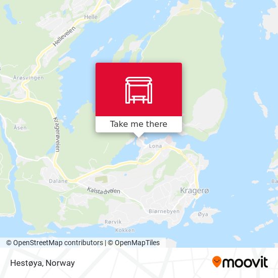 Hestøya map