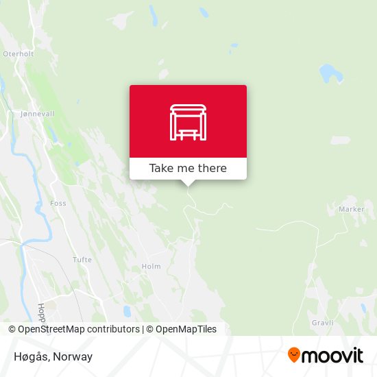 Høgås map