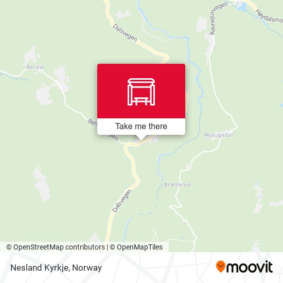 Nesland Kyrkje map