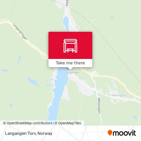 Langangen Torv map