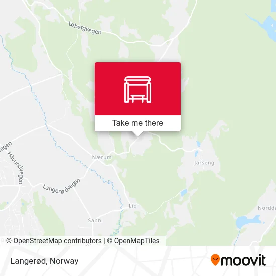 Langerød map