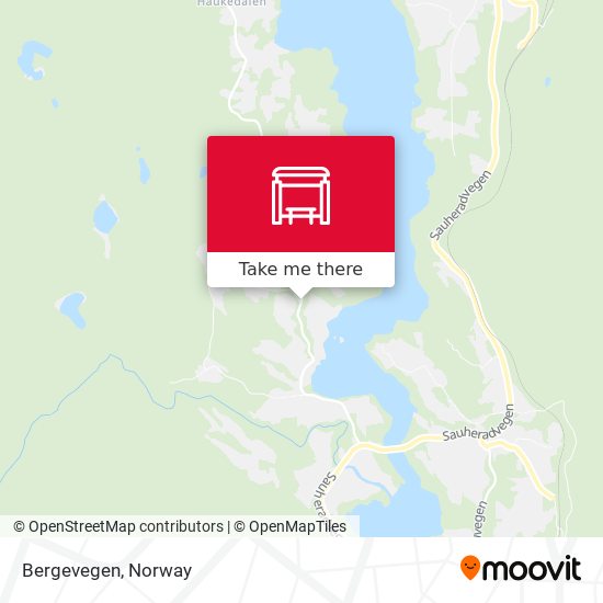 Bergevegen map